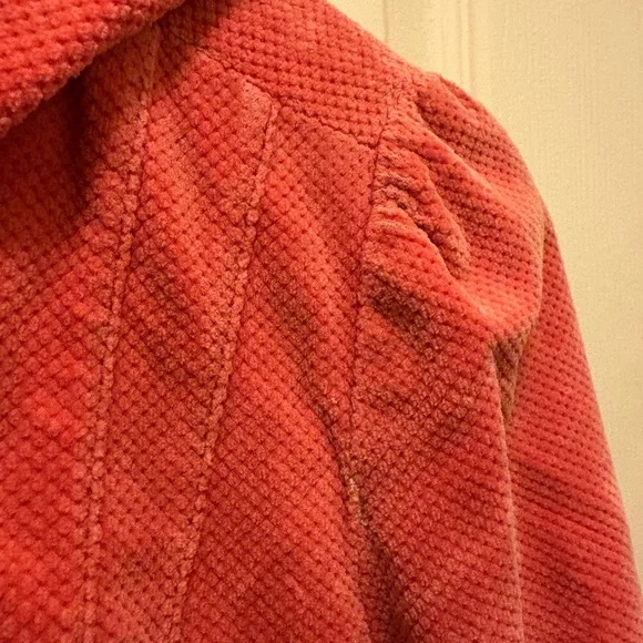 Idra Coral Corduroy Toggle Coat Size 4 – Faux Pockets - Picture 8 of 16